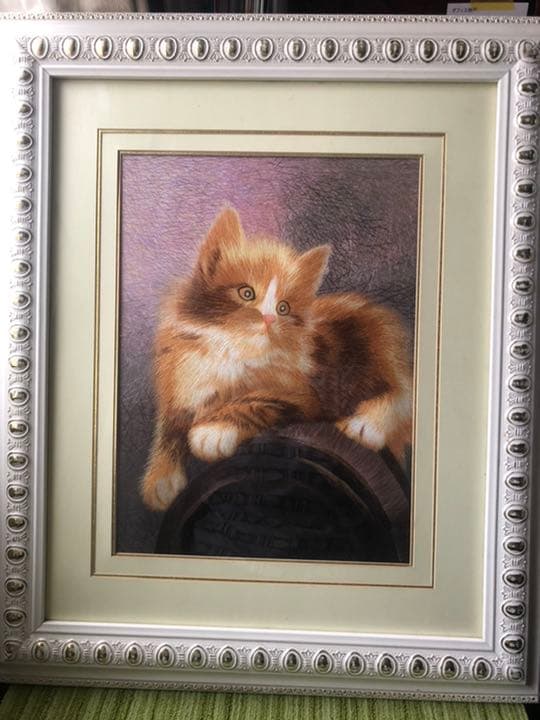 猫の絵画。珍品です。