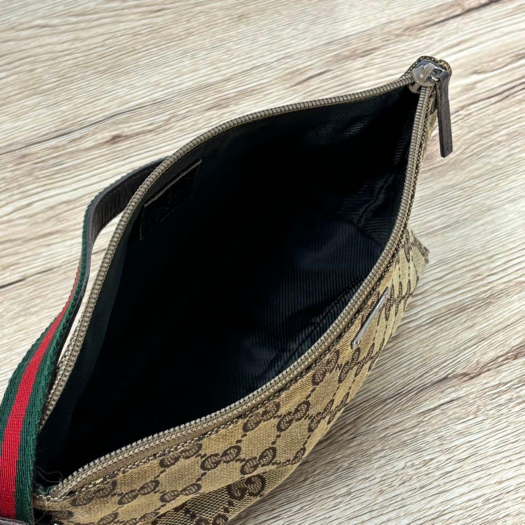 GUCCI グッチ シェリー ライン アクセサリーポーチ キャンバス GG