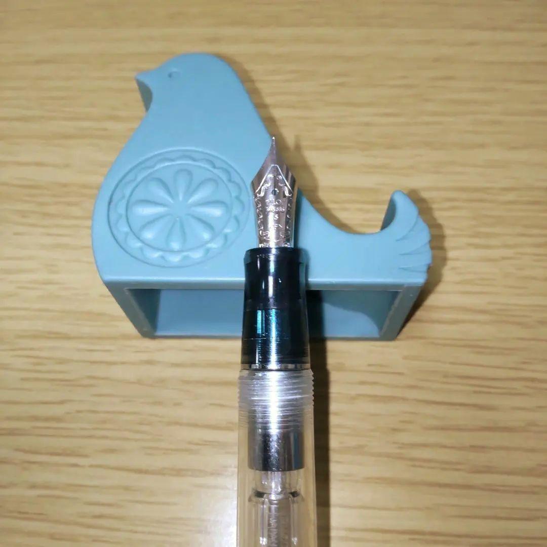 PILOT パイロット 万年筆 カスタム74 F 細字 透明軸 ノンカラー