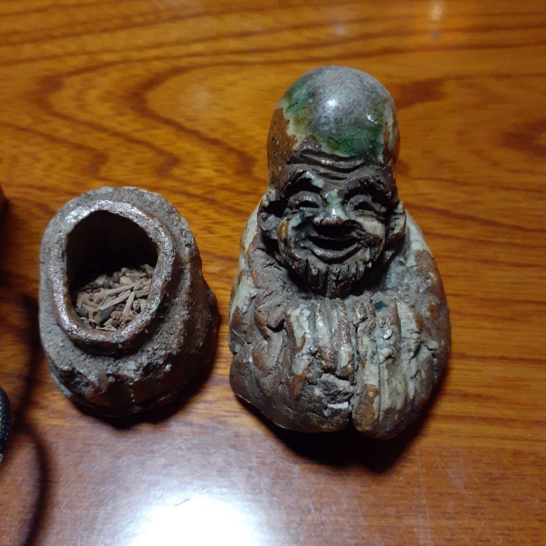 香合 寿老 正木焼 福禄寿 茶道具 正木惣三郎 宗三郎 伊織 香炉 尾張