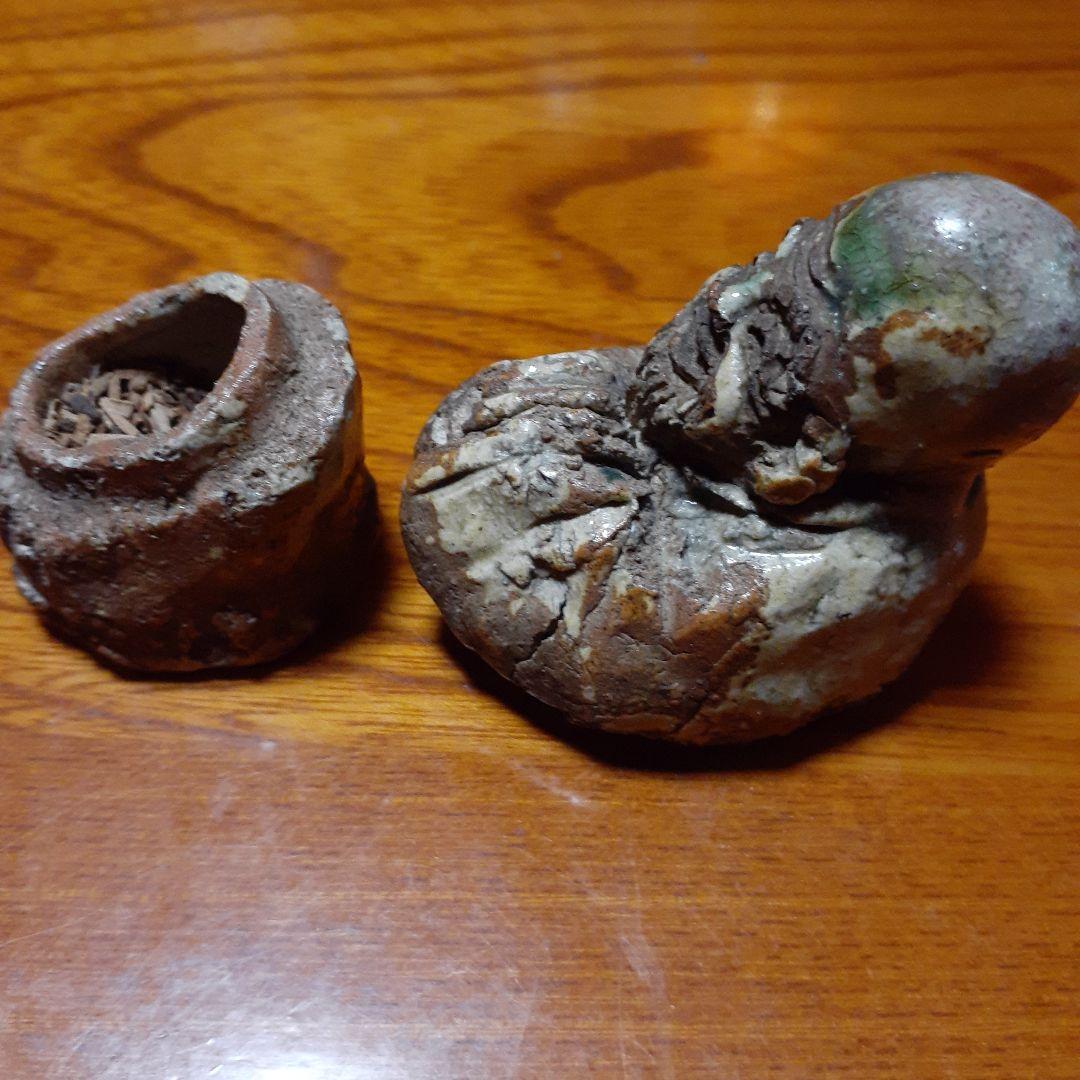 香合 寿老 正木焼 福禄寿 茶道具 正木惣三郎 宗三郎 伊織 香炉 尾張