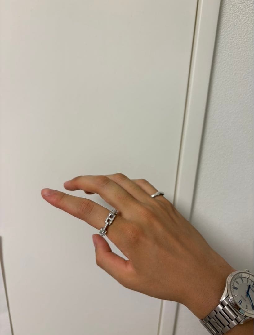 （定価41800円）AMBUSH PAVE A CHAIN RING Ｌサイズ