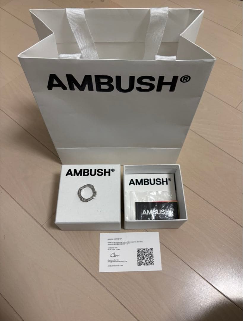 （定価41800円）AMBUSH PAVE A CHAIN RING Ｌサイズ