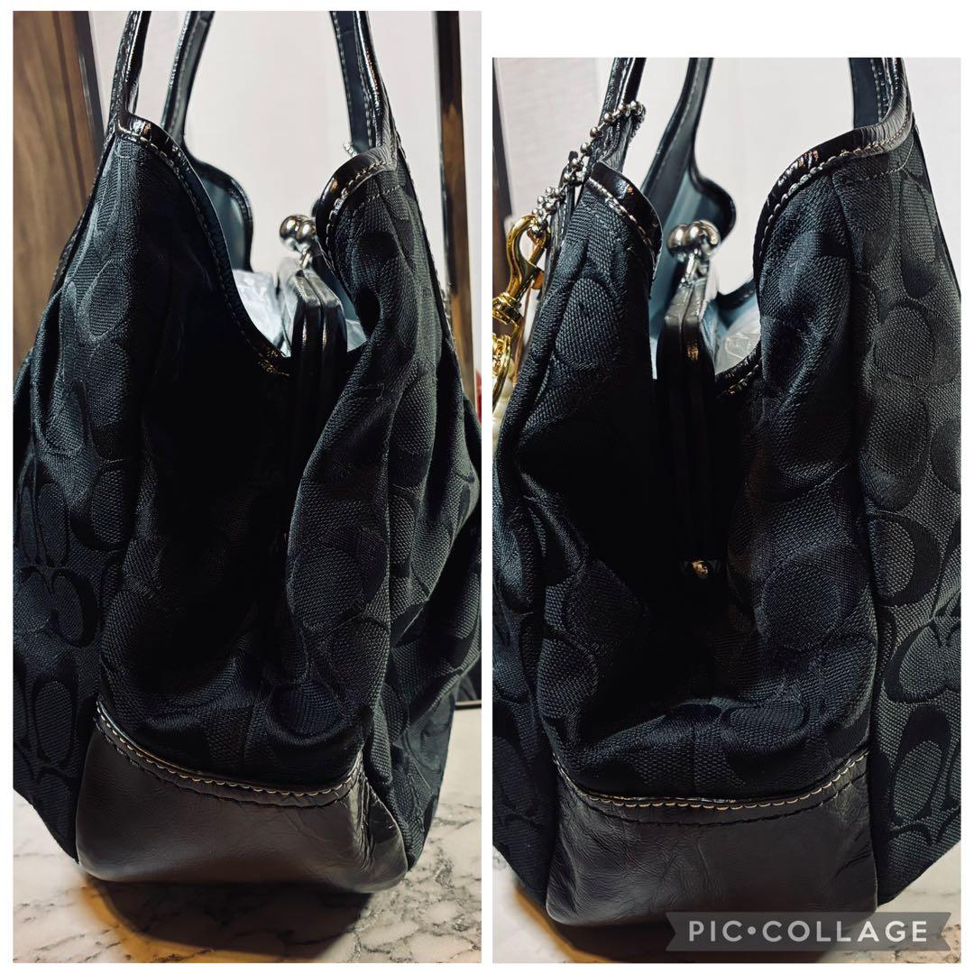 COACH F14380 プリーテッド サッチェル エルゴ バッグ がま口