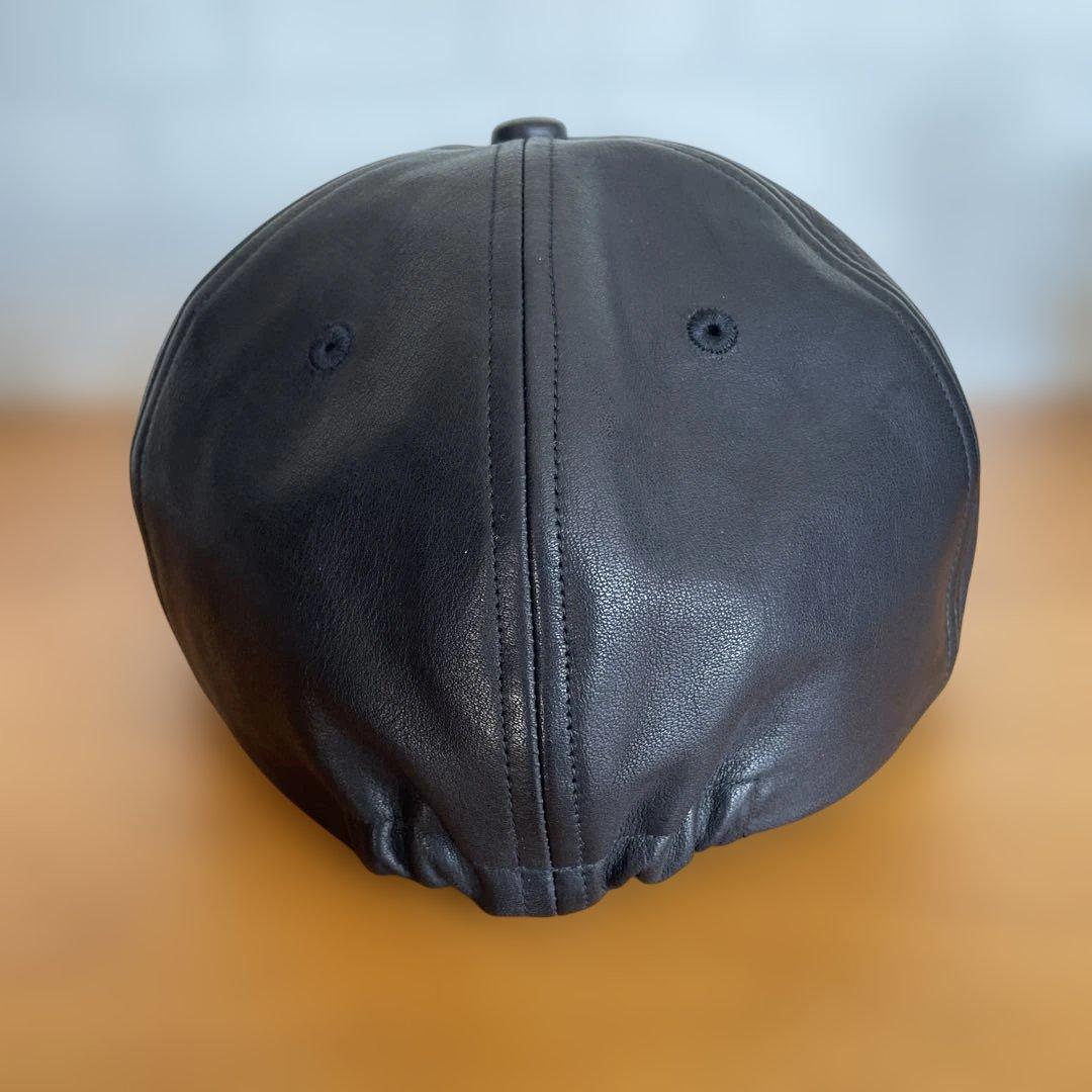 ブラックレザーキャップ キジマタカユキ 3