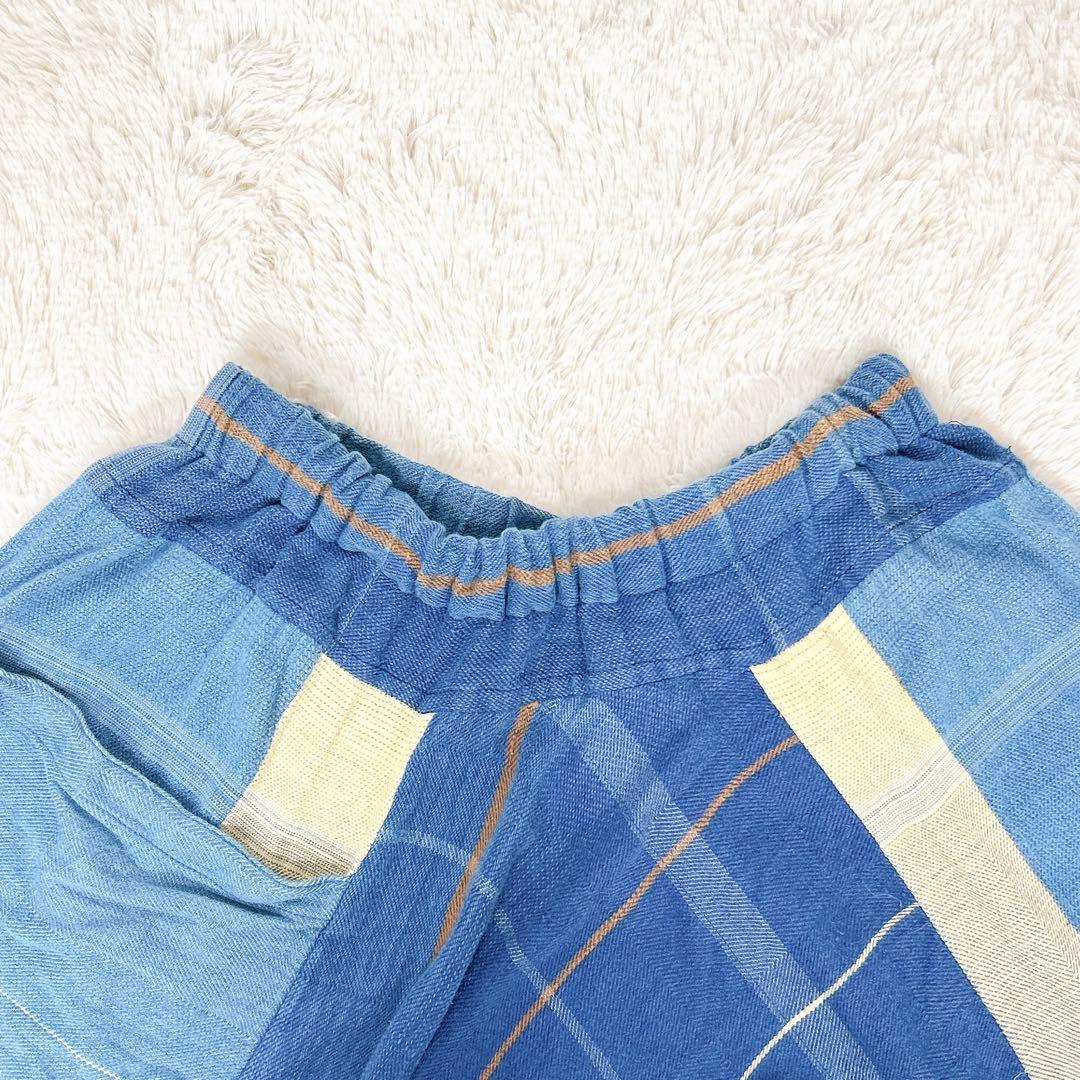 tamaki niime タルンパンツ　ショート　ブルー系