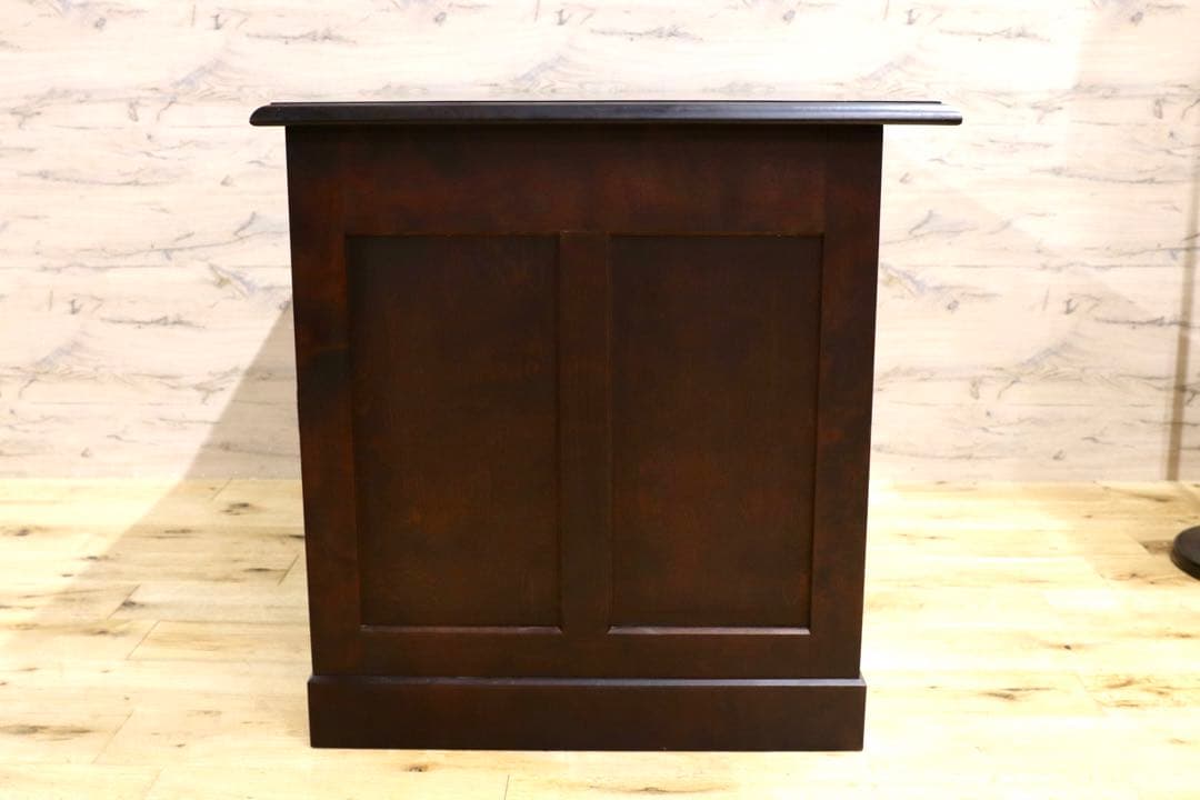 GMHS250○北海道民芸家具 片袖机 樺材 レトロ アンティーク 和家具 飛