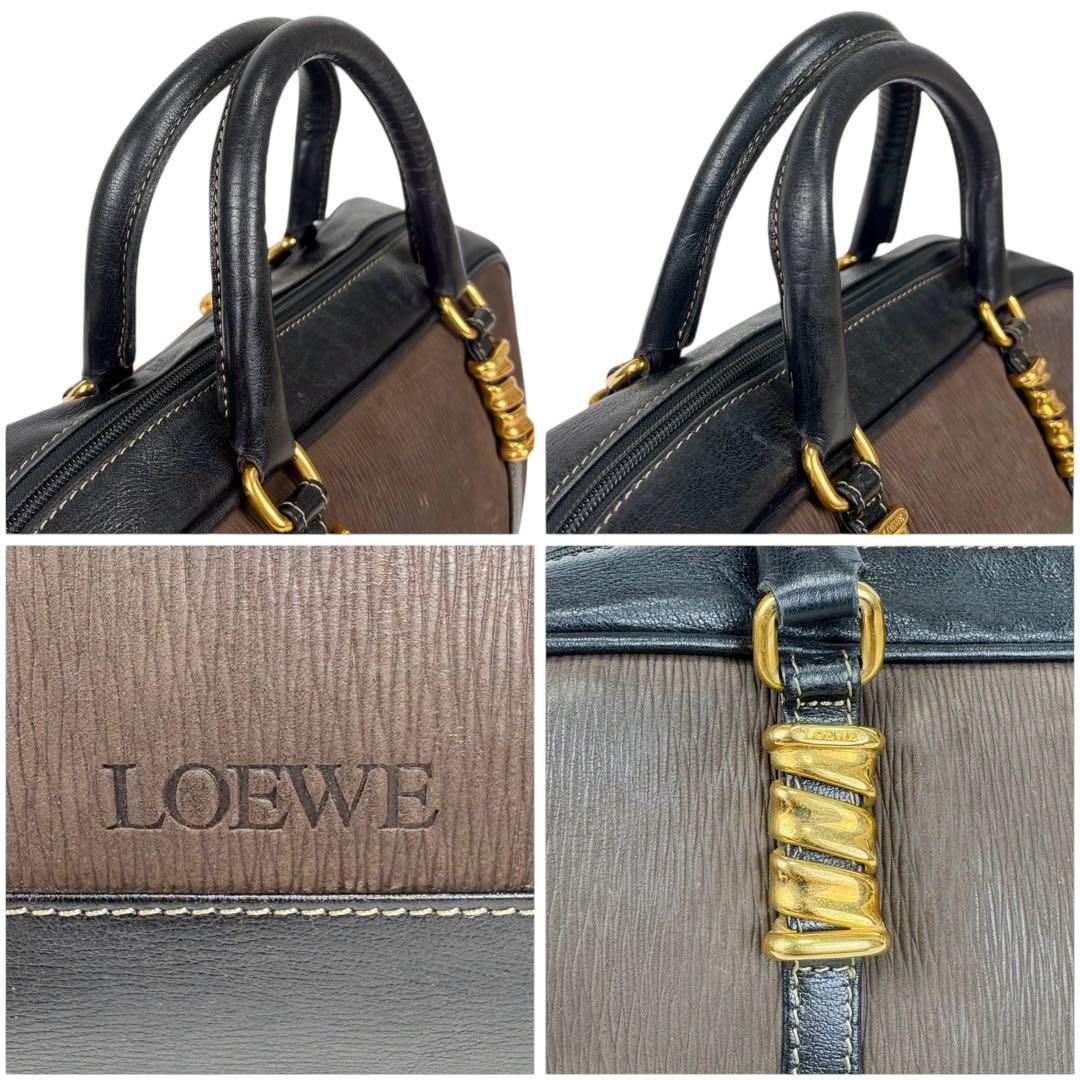 ロエベ LOEWE ミニボストンバッグ　ハンドバッグ　ベラスケス　ブラック