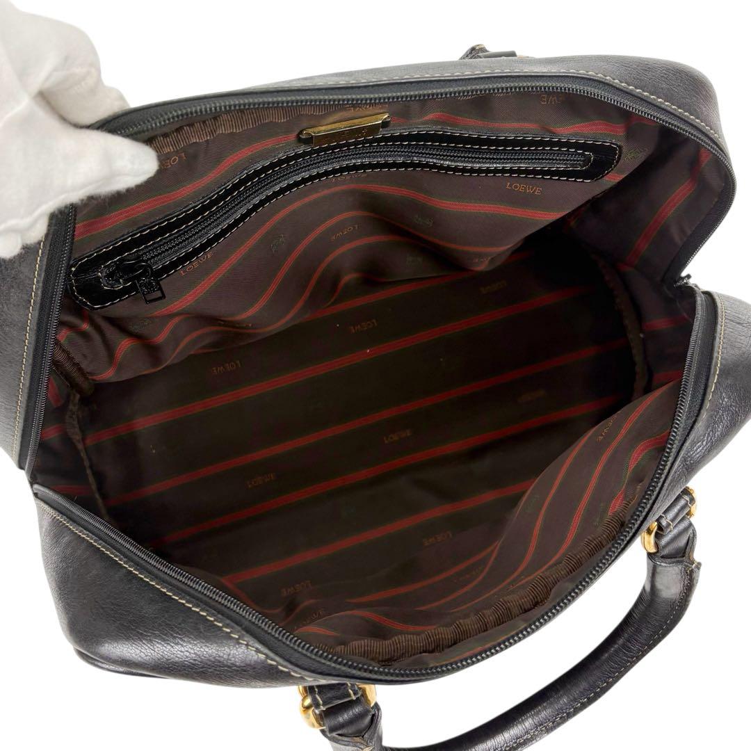 ロエベ LOEWE ミニボストンバッグ　ハンドバッグ　ベラスケス　ブラック