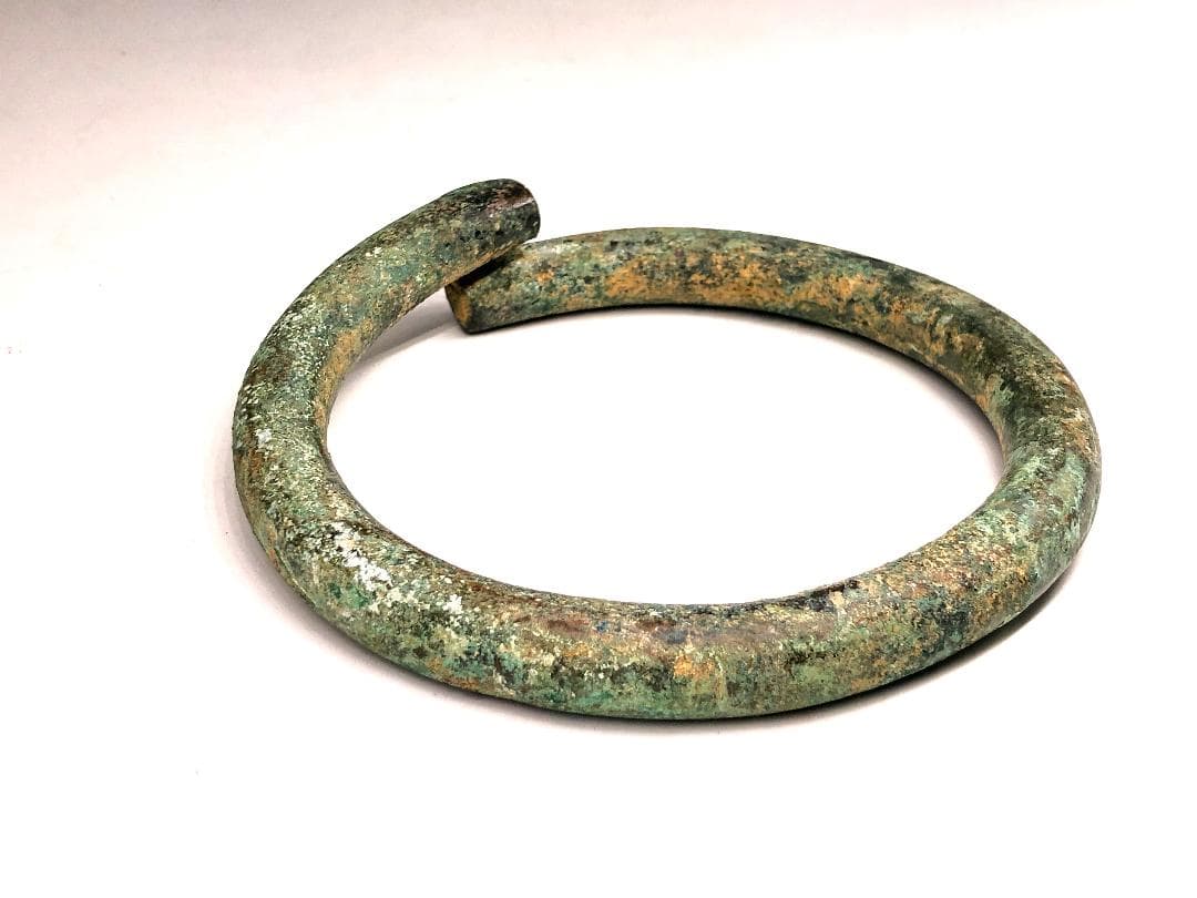 クメール青銅環/鈴 】 12世紀 出土品 多数 蔵出 桐箱入り