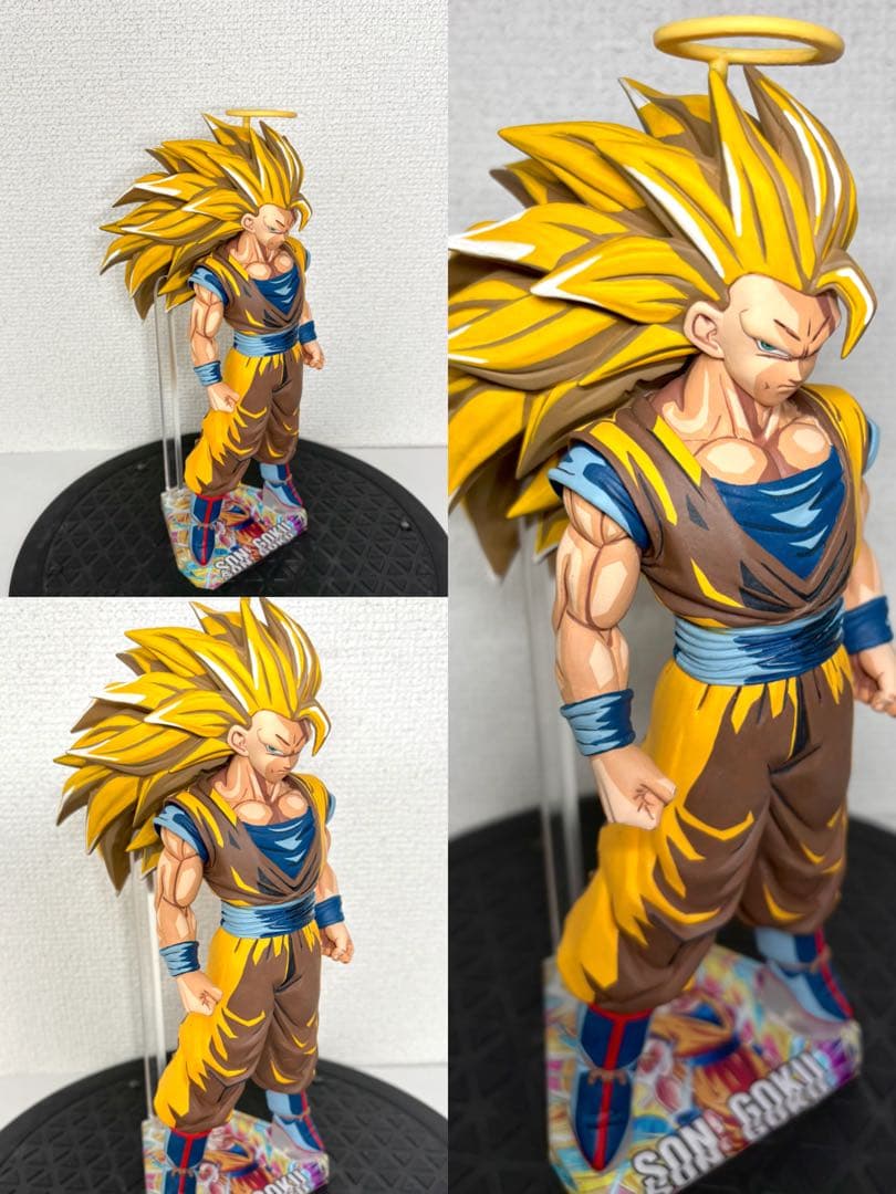 ドラゴンボール 孫悟空 超サイヤ人3 二次元彩色 リペイント フィギュア