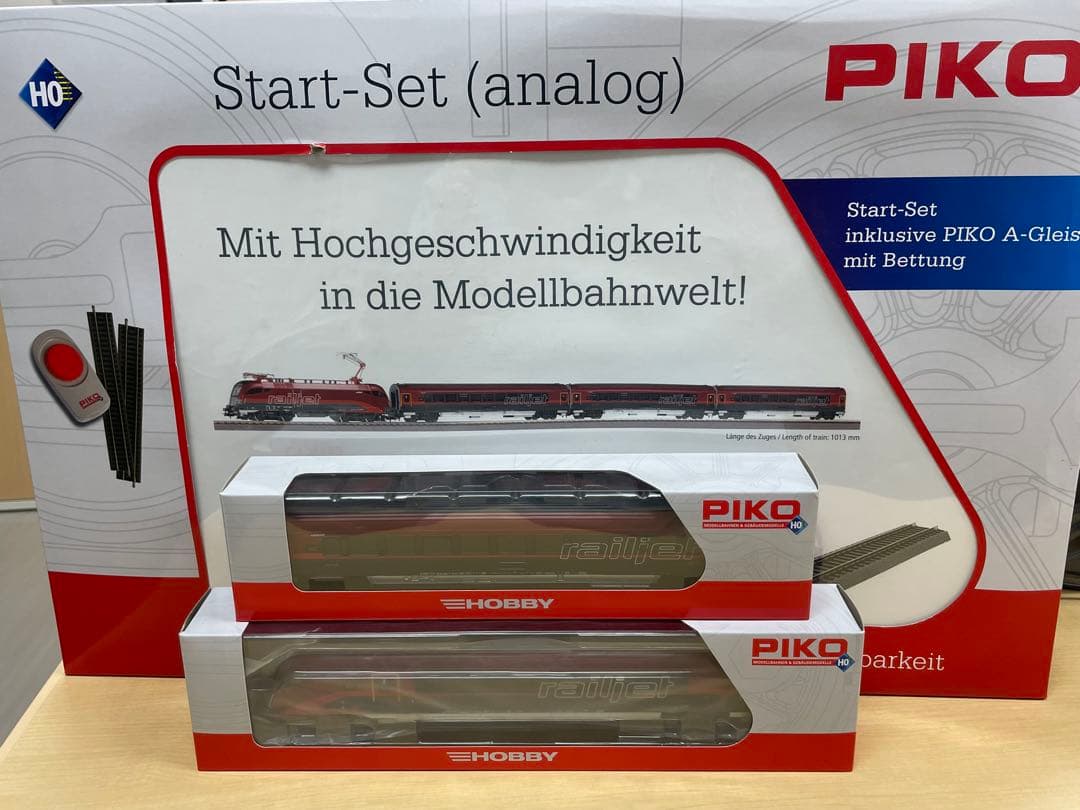 PIKO製 railjet スターターセット + 増結２両 HOゲージ