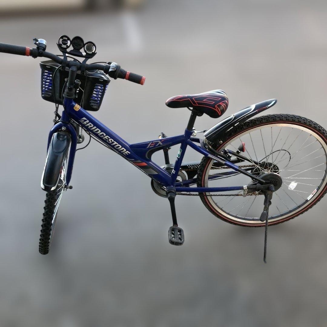 自転車 本体ブリヂストン　ブルー　小学高学年用　引き渡し可能な方限定群馬県邑楽郡