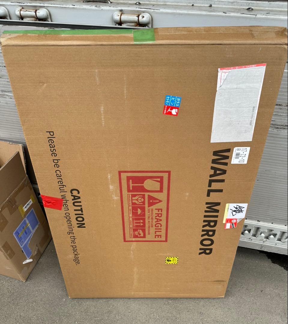 BEAUTME 洗面鏡 浴室鏡 壁掛け鏡 姿見鏡 全身鏡 アルミ 壁掛けミラー