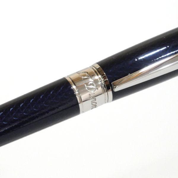 デュポン S.T.Dupont 410104M ギヨシェ ブルー 万年筆 (F)