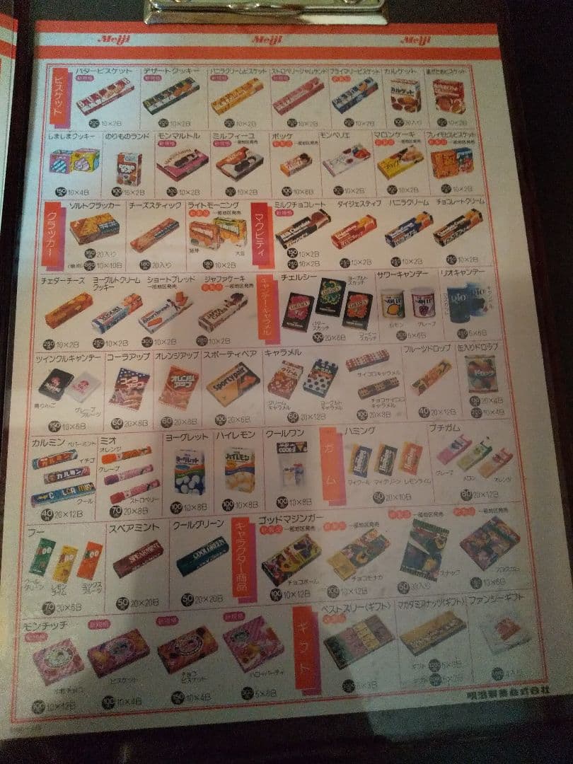 超激レア！ 昭和レトロ 1984年 明治チョコレート菓子 カタログバインダー