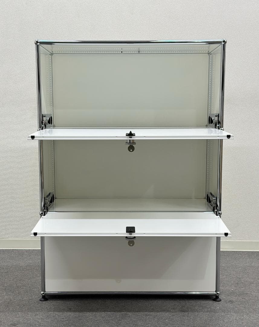 USMハラー□キャビネット 1列3段 全部違う鍵つき パーソナルロッカーとして