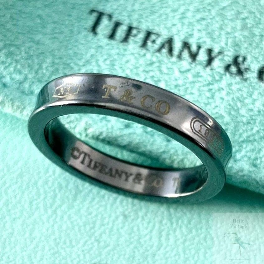 ティファニー 17号 ブラック チタン 1837 ナロー リング ZG2fe - メルカリ