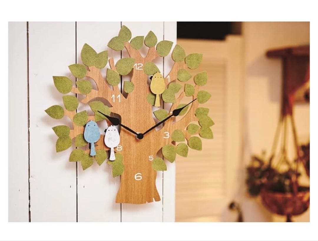 インターフォルム　掛時計　小鳥振り子付きムーブメント時計　トゥルル