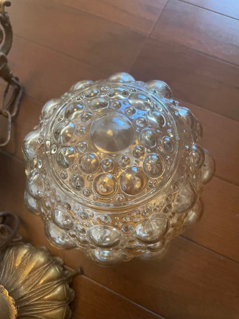 ヴィンテージ3灯バブルガラス ペンダントライト