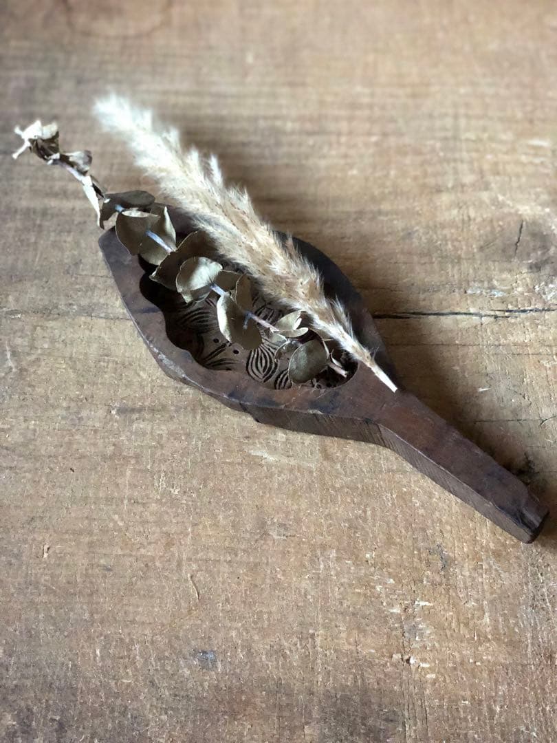 李朝 菓子型 4個まとめて 古民藝 木彫 木型 ブロカント