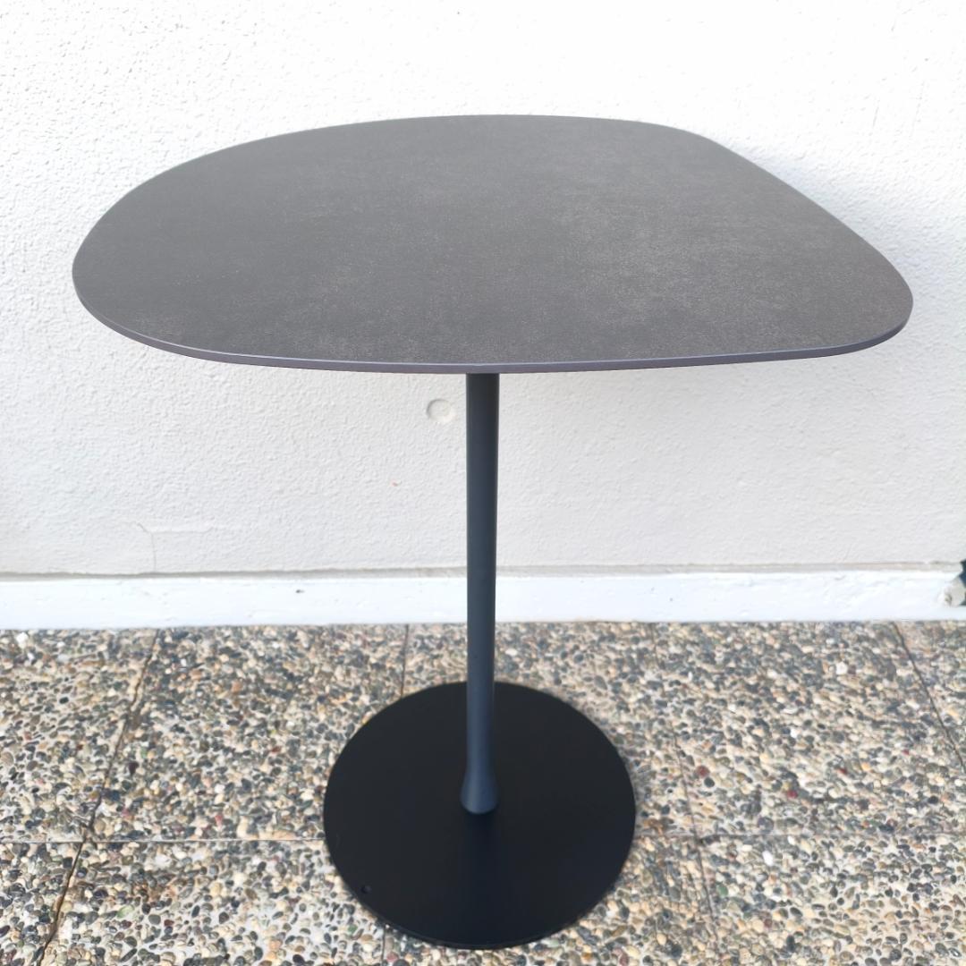 アンティークウッド アイアン製 サイドテーブル シャビー加工 高さ76cm