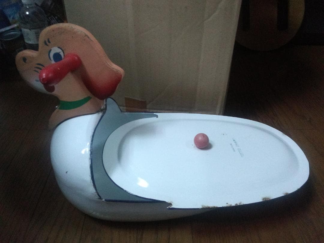 おまる スマイリー 宮内商店? 昭和30年～37年 ホーロー 昭和 インテリアに