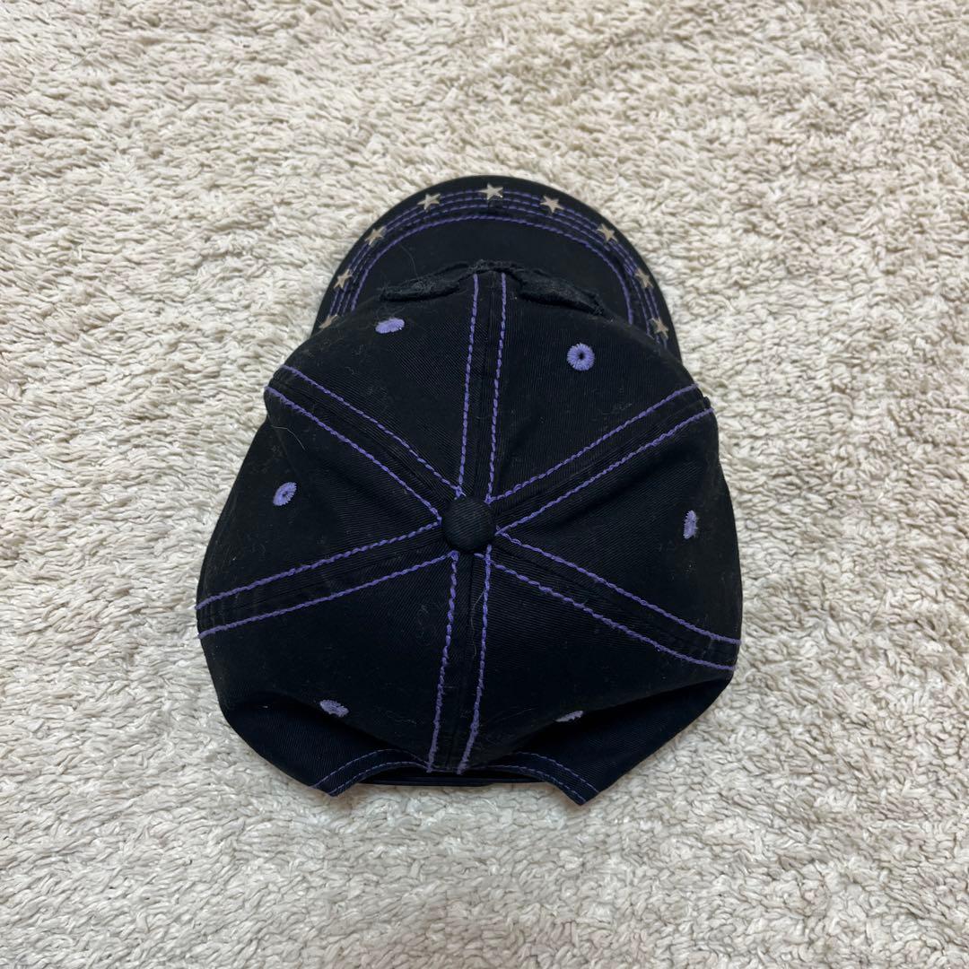 ecmelodiキャップ黒紫 - メルカリ