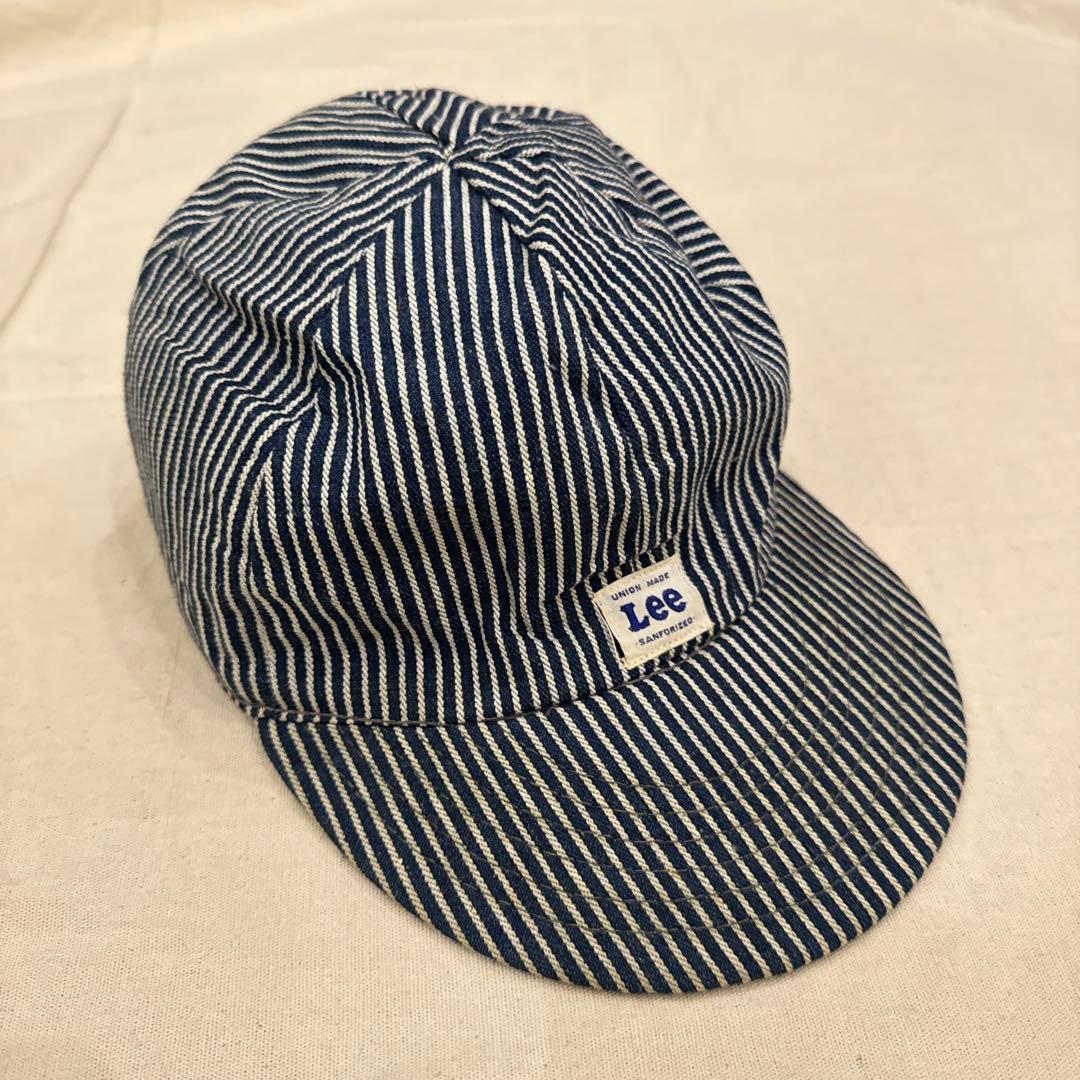 40s LEE VINTAGE CAP ヒッコリー STRIPES 大きめ - メルカリ