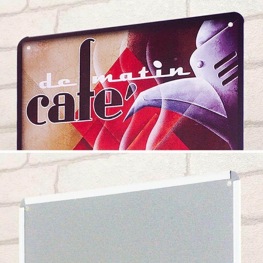 デザイン看板 】コーヒー33☆ポスター純喫茶店カフェ風ブリキ絵アート