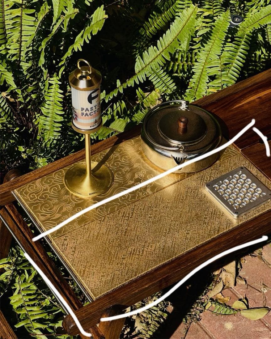 激レア！真鍮製 ハーフユニット 2枚組 天板 IGT規格 検:snowpeak