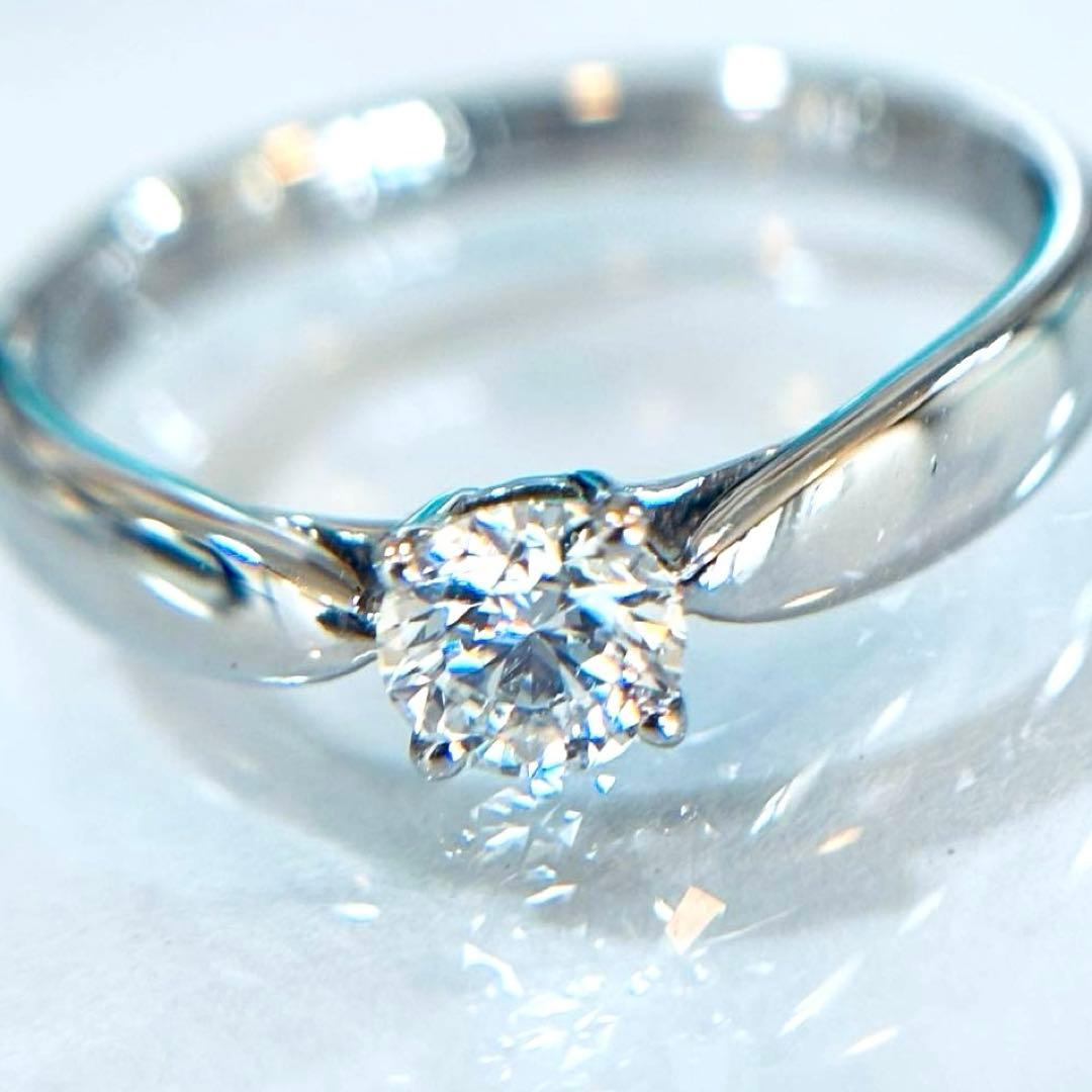新品同様　ティファニー　Pt950 ハーモニー　ダイヤ　リング　0.26ct