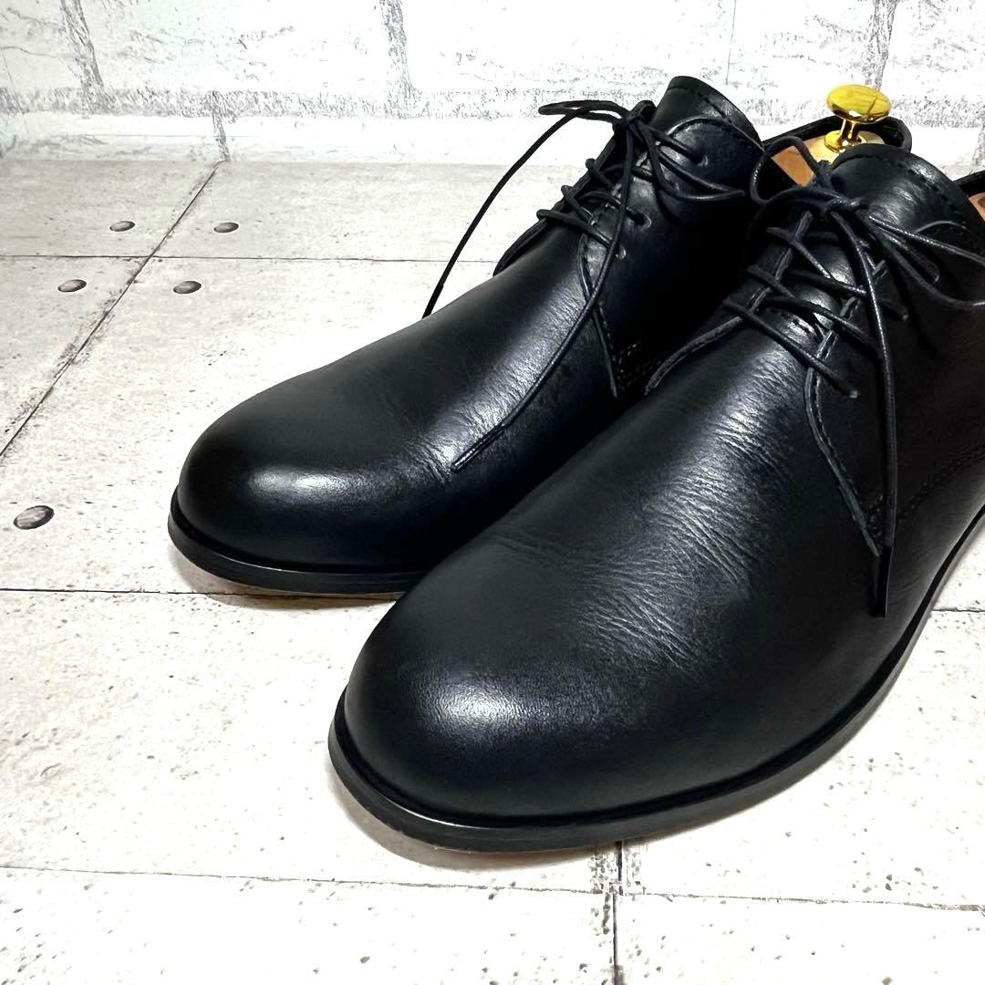 【パドローネ】ダービーシューズ プレーントゥ レザー♡ブラック 41