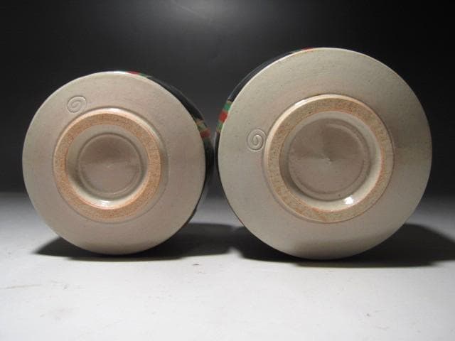 ☆ MOA美術館所蔵写 仁清金銀菱文重茶碗☆y486