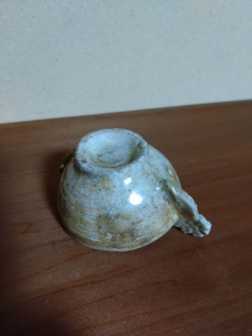 李朝 白磁 金海 耳盃