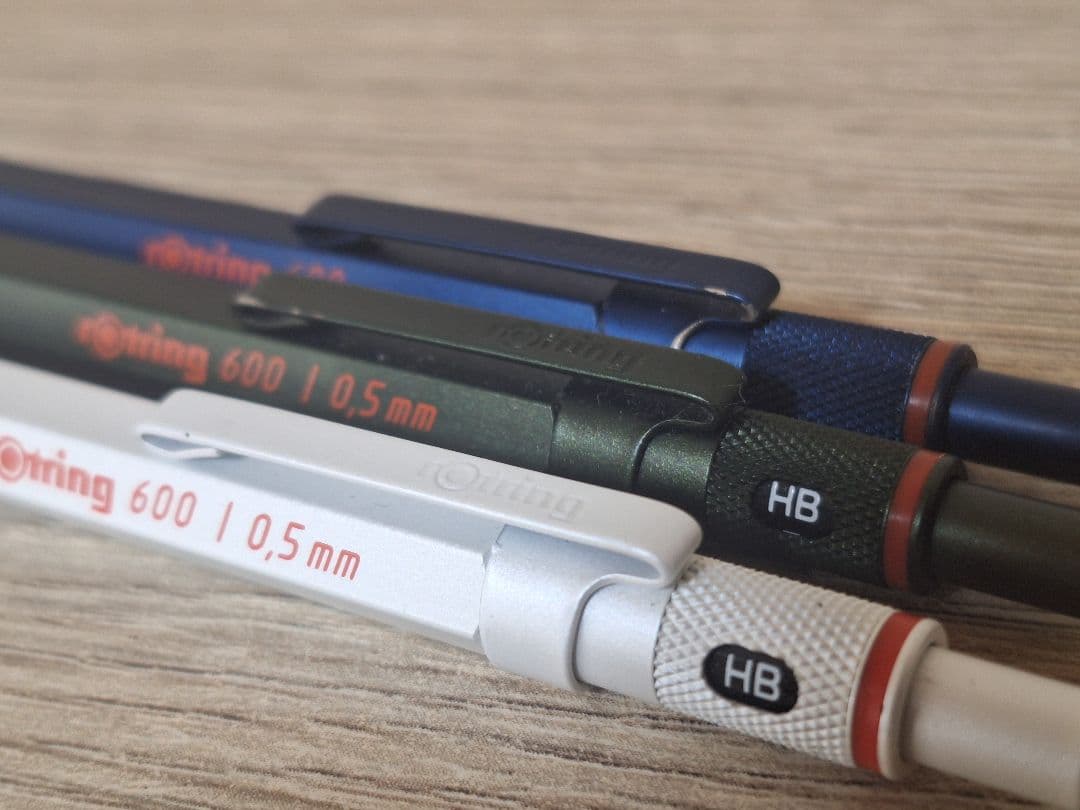 ロットリング、オレンズネロ、ヘキサゴナル、ジョッター、ヘルベチカ