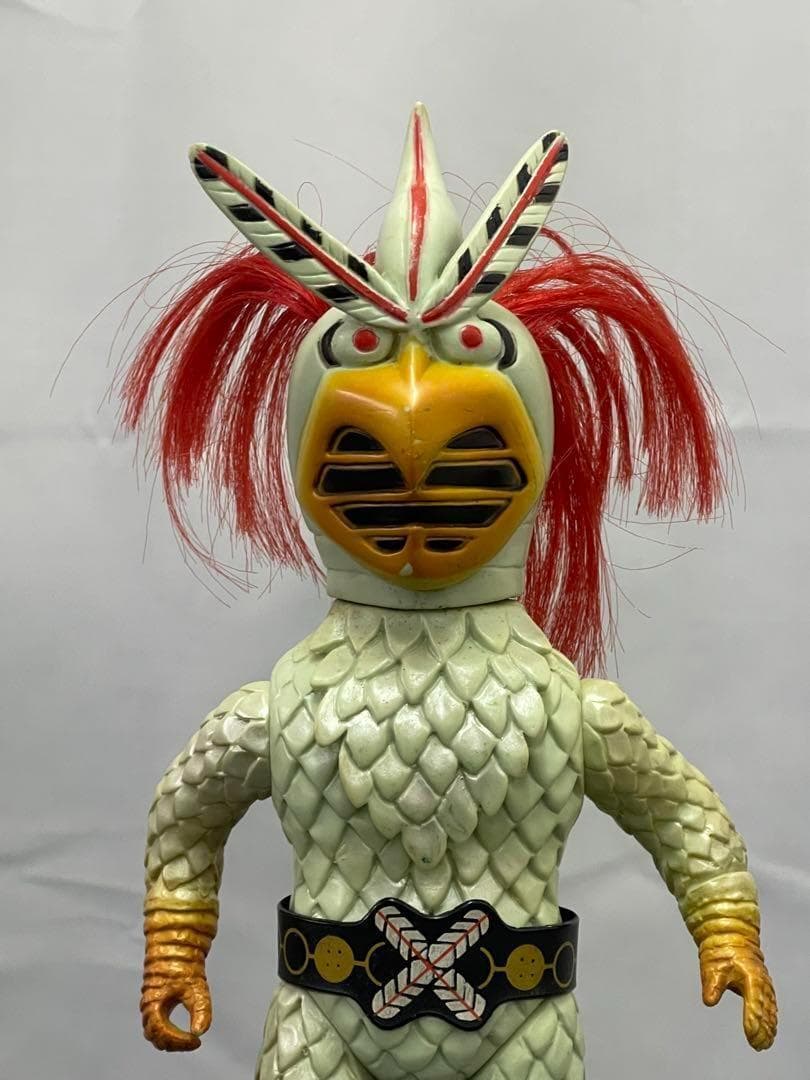 バンダイ★変身忍者嵐★面取り★面取れ★ソフビ★フィギュア★昭和レトロ　おもちゃ