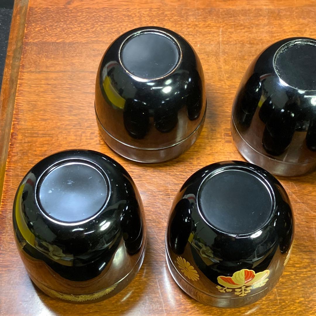 棗 各種 5点 茶道具 金彩 漆棗 中村秀甫 T1031-14 美術品