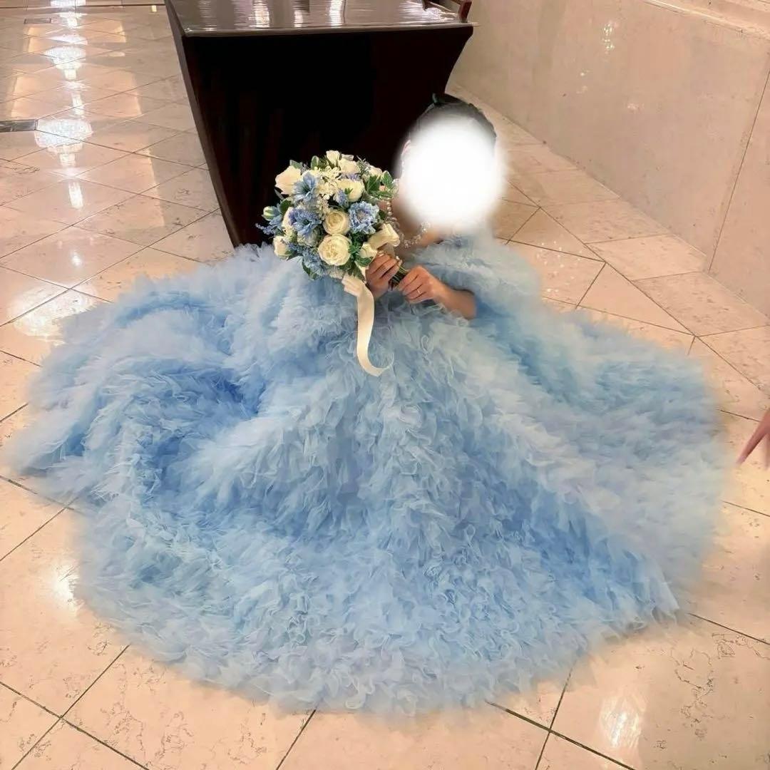 キヨコハタ（KIYOKO HATA）風　水色ドレス