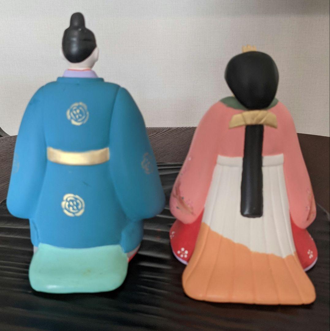 お雛様／アンティーク／陶製／立ち雛