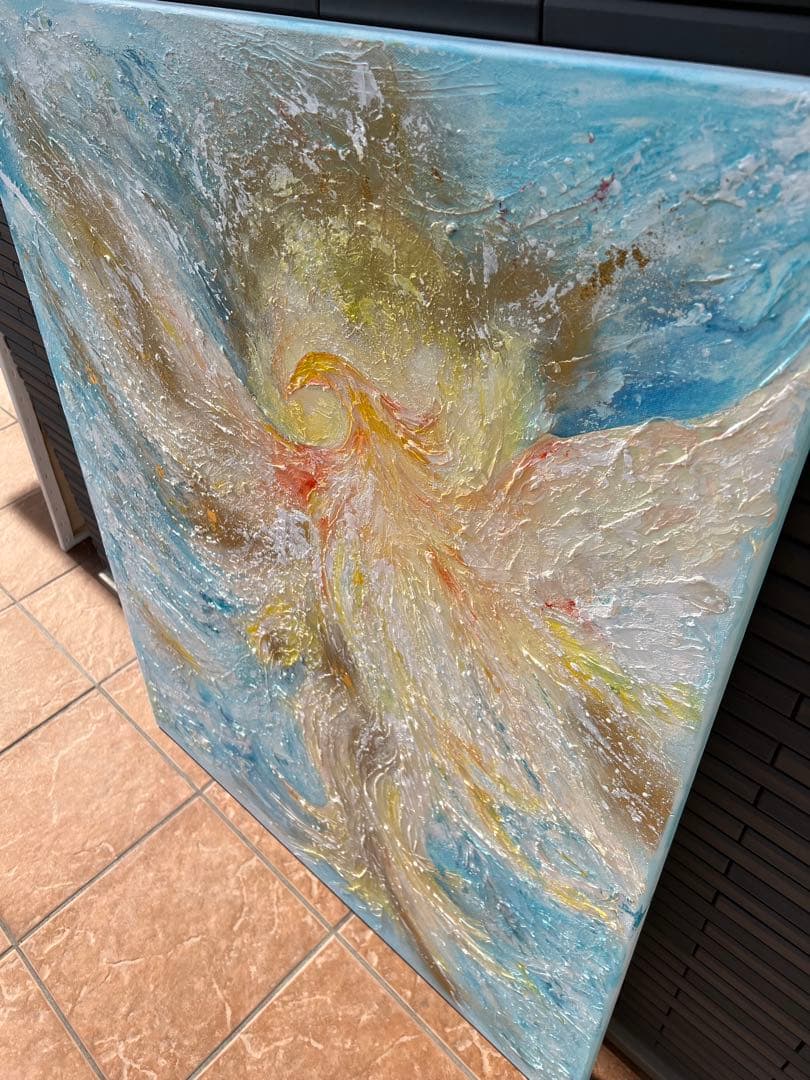 インテリア/絵画/アート/抽象画/モダン/ホテル/ゴールド/オーラ/鳳凰/不死鳥