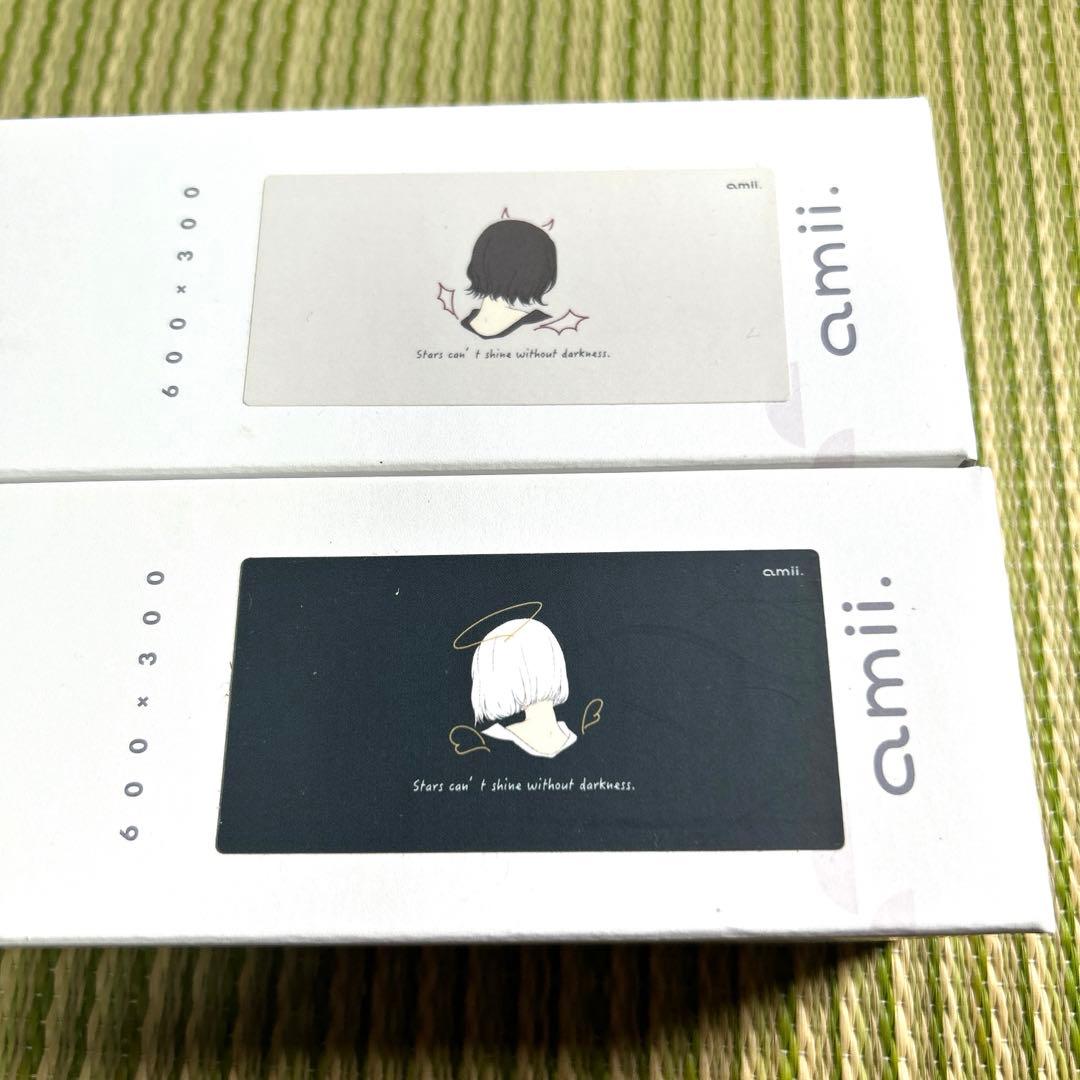 amiiのプレイマット「てんしちゃん」＆「あくまちゃん」2本セット 未