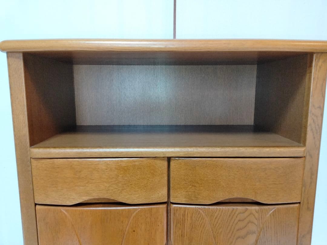 展示美品】浜本工芸 HAMAMOTO 電話台 FAX台 飾り棚 サイド