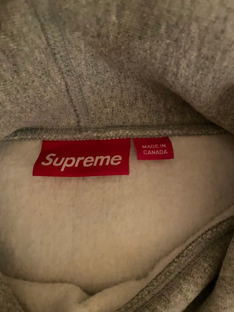 Supreme box logo ボックスロゴ グレーフーディー　パーカー