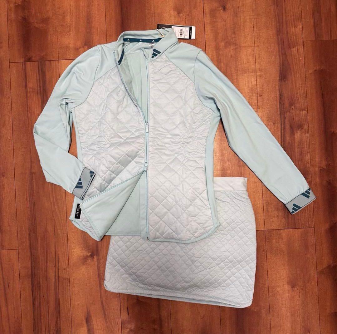 長袖　裏起毛　キルティング　ジャケット　中綿　スカート　セットアップ　秋冬　新品