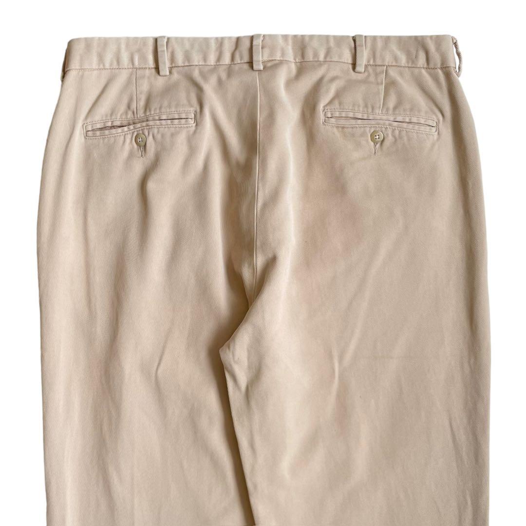 古着90年代ポロバイラルフローレンチノパンツベージュW36L34 POLO