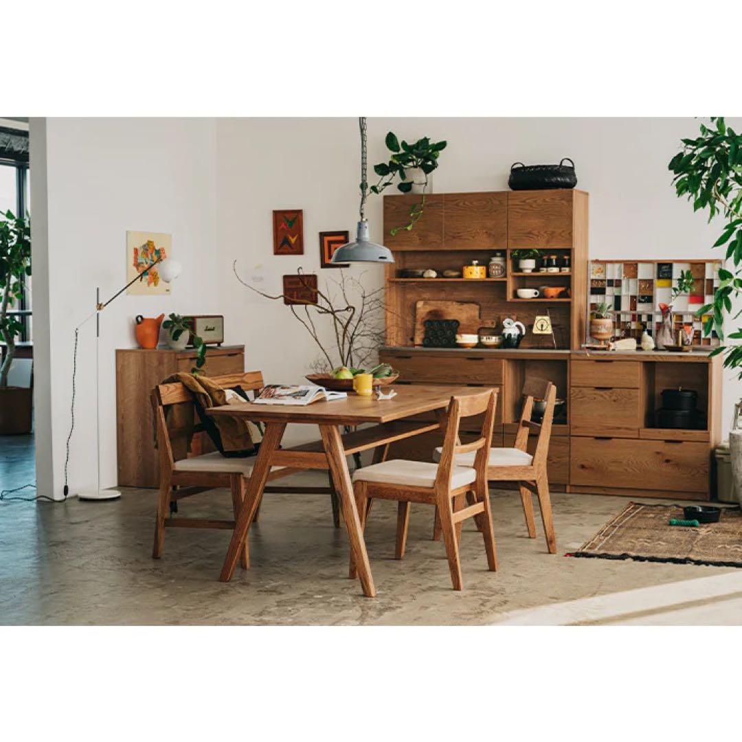 unico (ウニコ) ADDAY ダイニングテーブル W1500 オーク無垢材