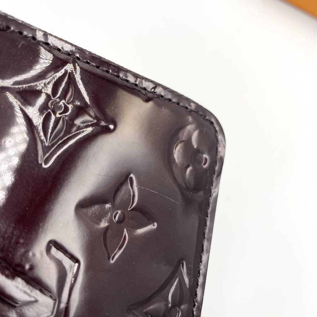 美品・鑑定済★ルイヴィトン　ヴェルニ　ジッピーパース　アマラント