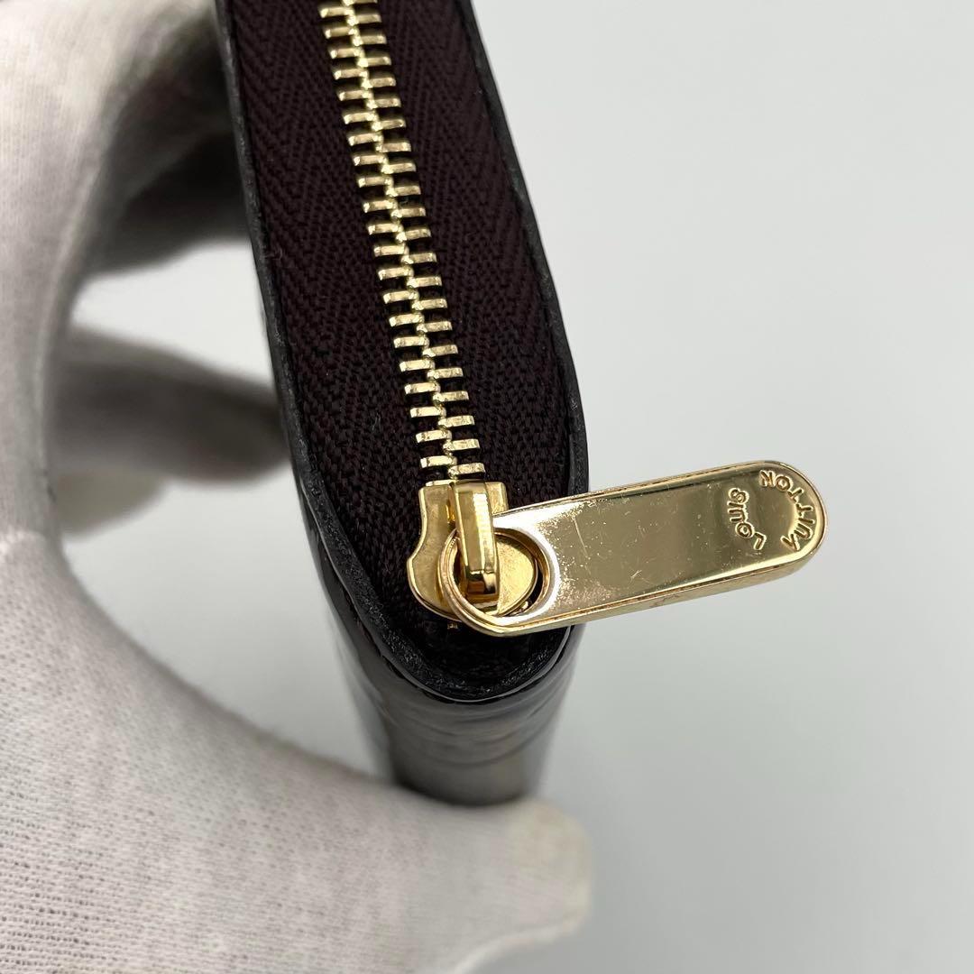 美品・鑑定済★ルイヴィトン　ヴェルニ　ジッピーパース　アマラント