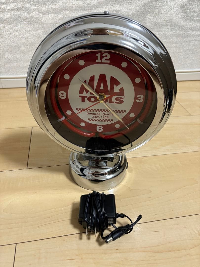 MAC TOOLS マックツールズマックツール置き時計ネオン時計
